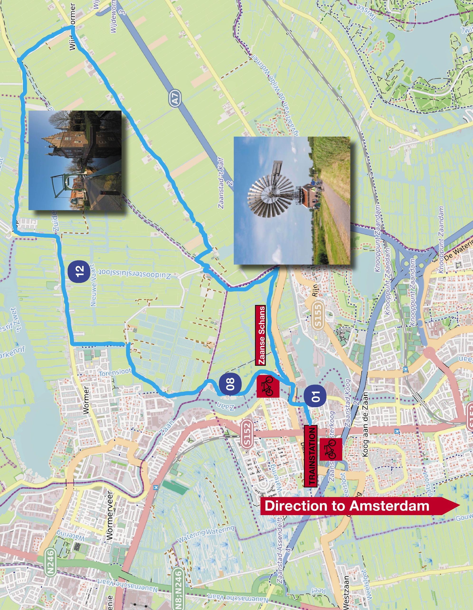 Train to Zaanse Schans