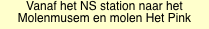 Vanaf het NS station naar